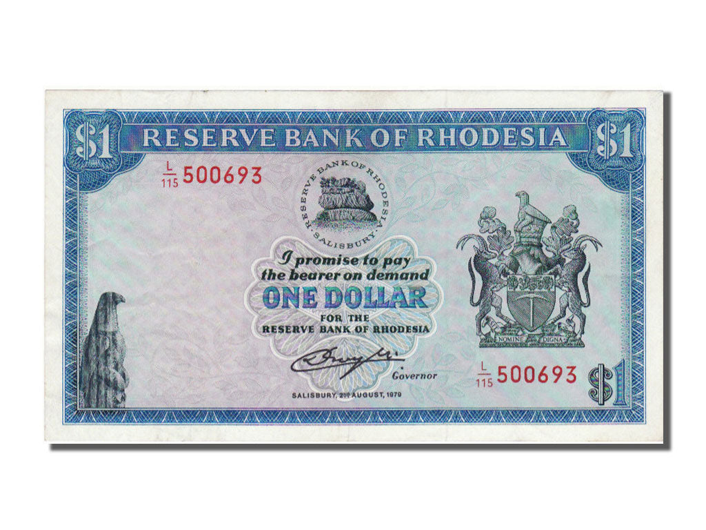 Banknot, 
  
  Rhodesia, 
  
  1 Dolar