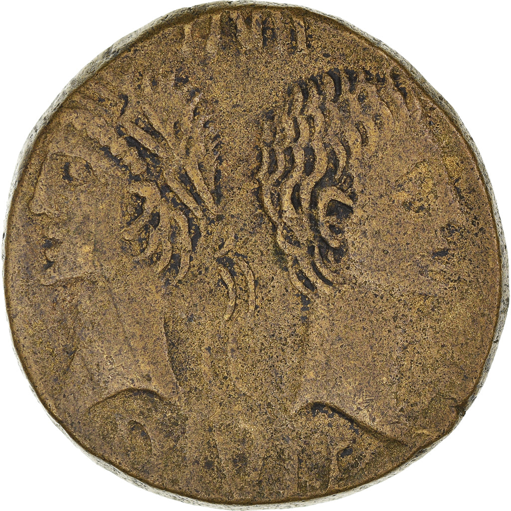 madeni para, 
  
  Augustus ve Agrippa, 
  
  Nemausus