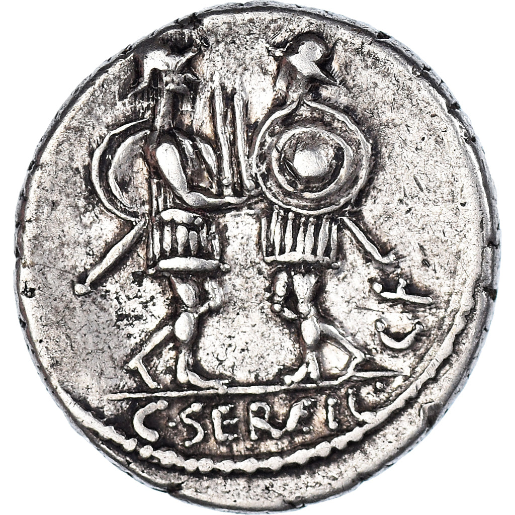 madeni para, 
  
  Servilia, 
  
  Denarius