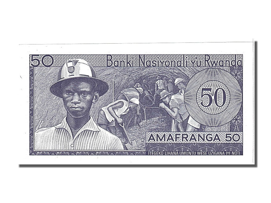 Banknot, 
  
  Ruanda, 
  
  50 Frank