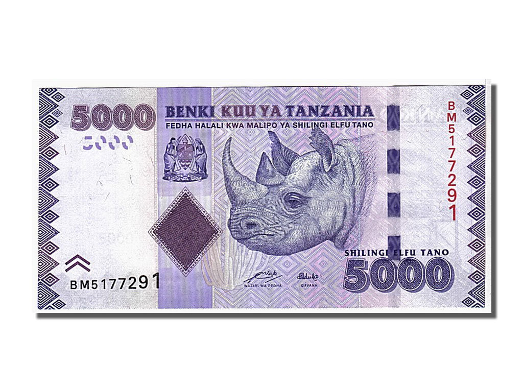 Banknot, 
  
  Tanzanya, 
  
  5000 Şilingi