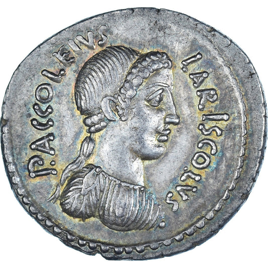 Accoleia, 
  
  Denarius, 
  
  MÖ 43