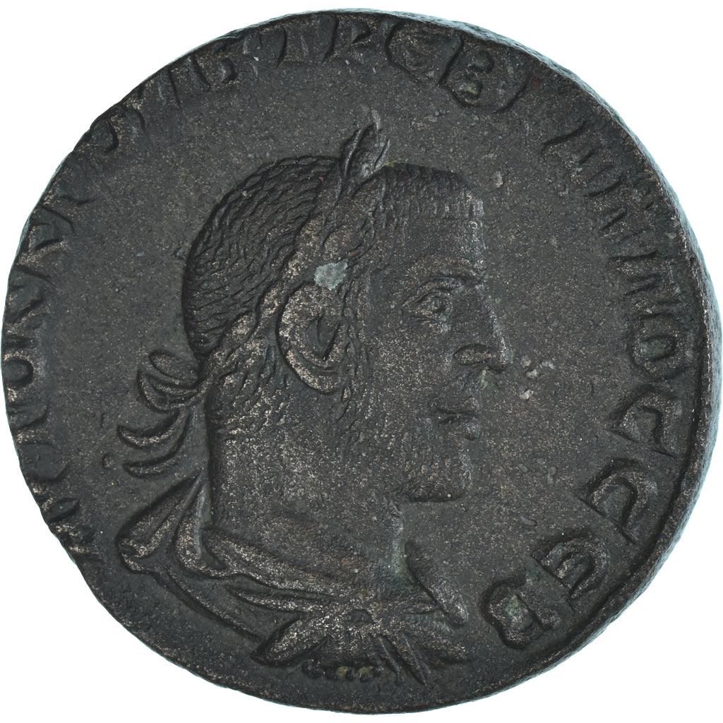 madeni para, 
  
  Trebonianus Gallus, 
  
  Bronz Æ