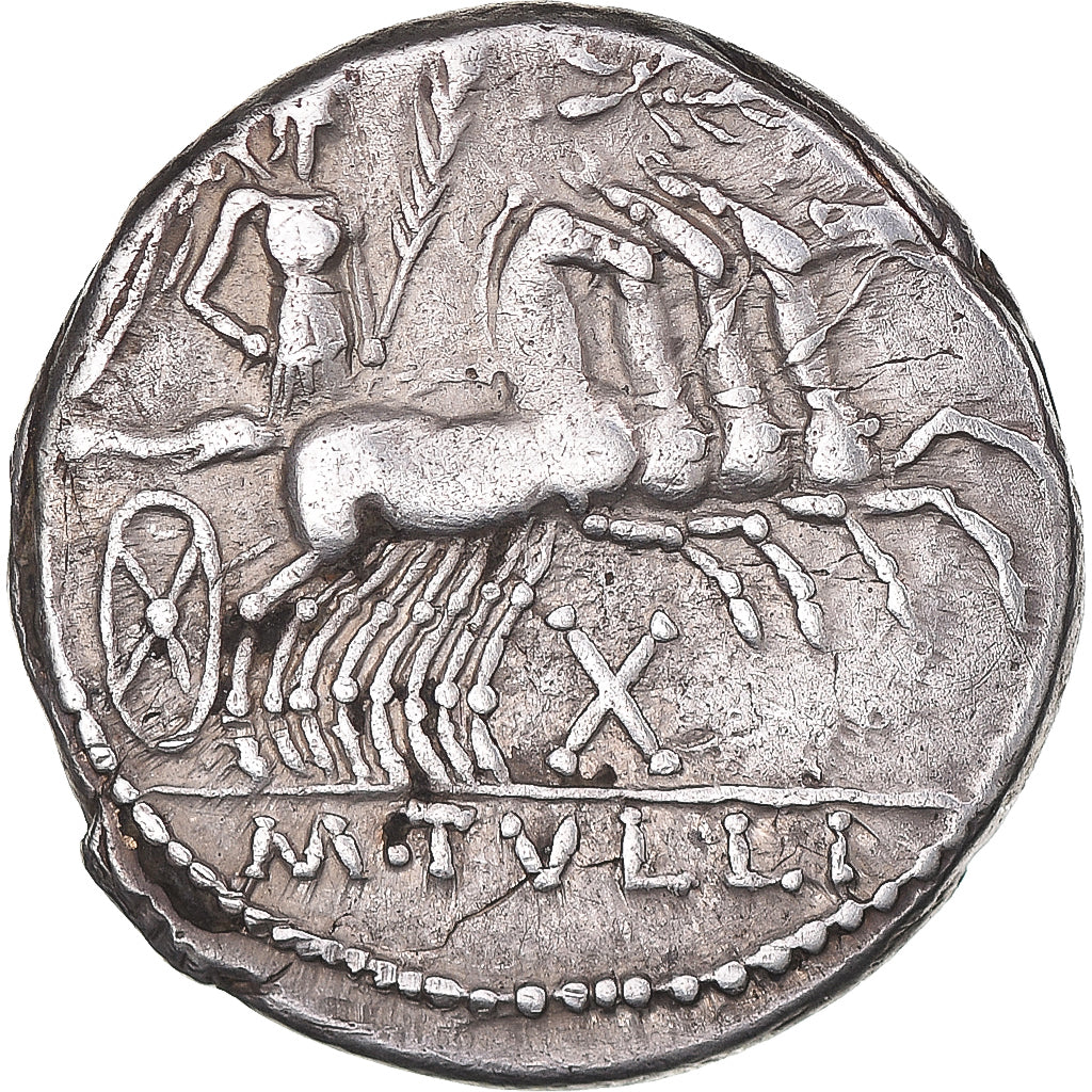 madeni para, 
  
  M. Tullius, 
  
  Denarius