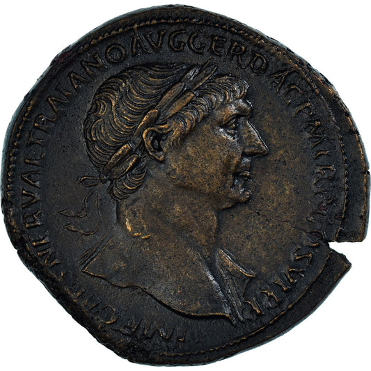 Trajan, 
  
  Sestertius, 
  
  112-114