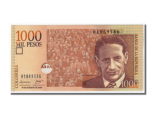 Banknot, 
  
  Kolombiya, 
  
  1000 Peso