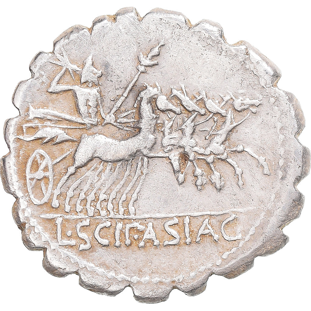 madeni para, 
  
  Scipia, 
  
  Denarius Serratus