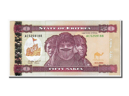 Banknot, 
  
  Eritre, 
  
  50 Nakfa