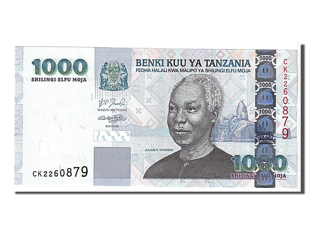 Banknot, 
  
  Tanzanya, 
  
  1000 Şilingi