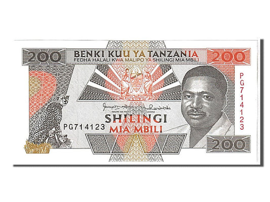 Banknot, 
  
  Tanzanya, 
  
  200 Şilingi