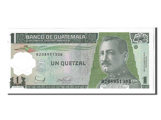 Banknot, 
  
  Guatemala, 
  
  1 Quetzal