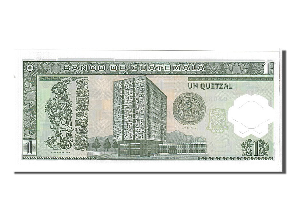 Banknot, 
  
  Guatemala, 
  
  1 Quetzal