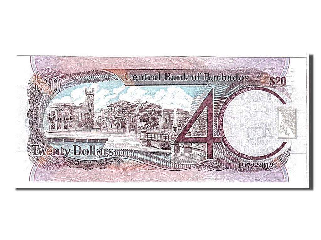 Banknot, 
  
  Barbados, 
  
  20 Dolar