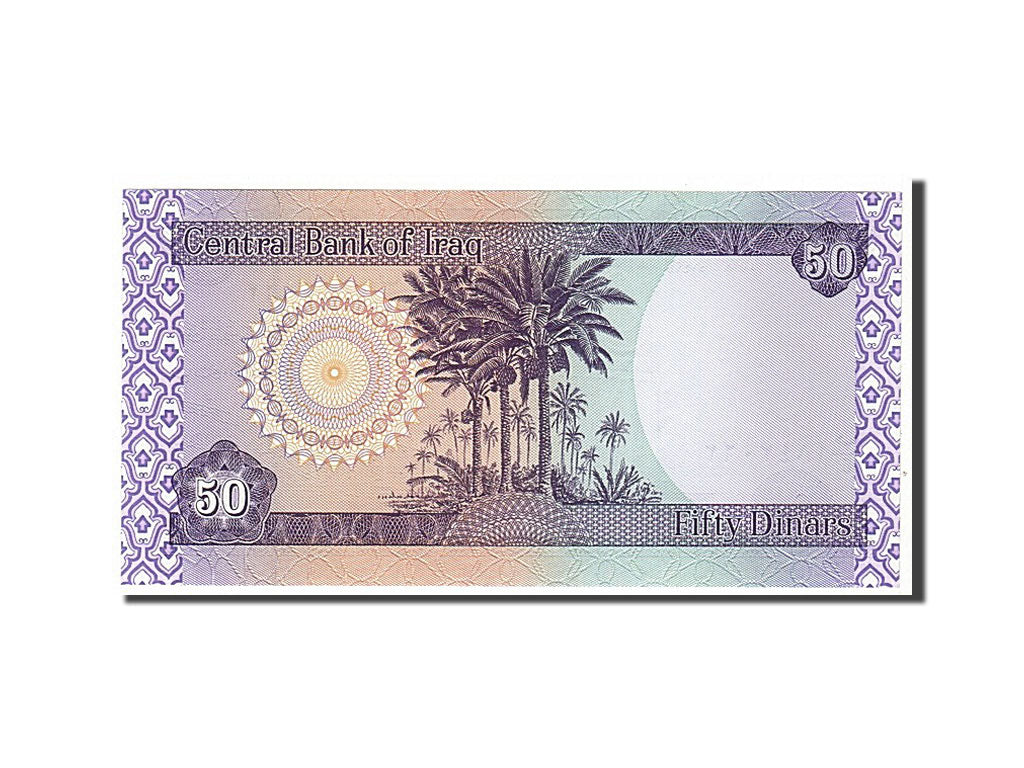 Banknot, 
  
  Irak, 
  
  50 Dinar