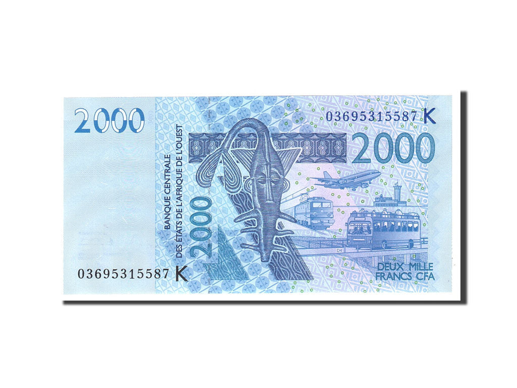 Banknot, 
  
  Batı Afrika Devletleri, 
  
  2000 Frank