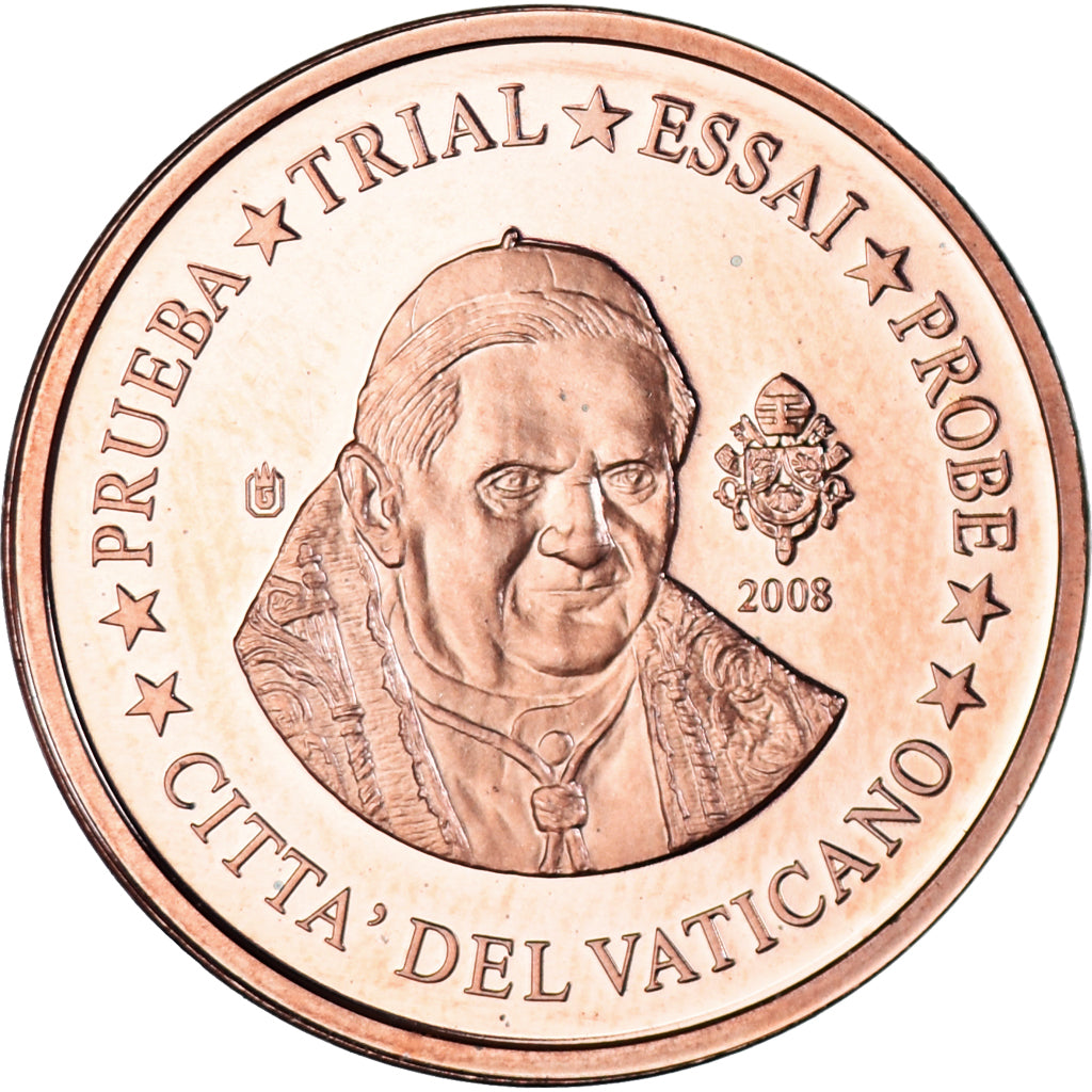 Vatikan, 
  
  2 Euro Cent, 
  
  2008