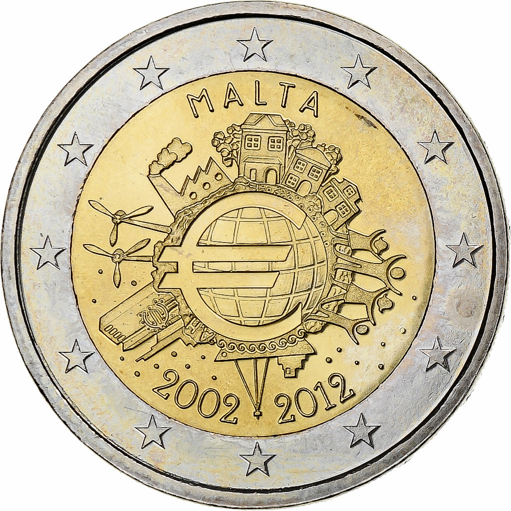 Malta, 
  
  2 Avro, 
  
  10 Euro'ya kadar