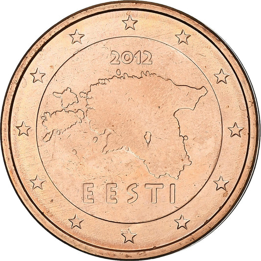 Estonya, 
  
  2 Euro Cent, 
  
  2012