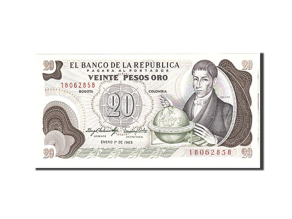 Banknot, 
  
  Kolombiya, 
  
  20 Peso Oro