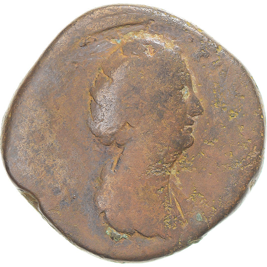 madeni para, 
  
  Diva Faustina I, 
  
  Sestertius