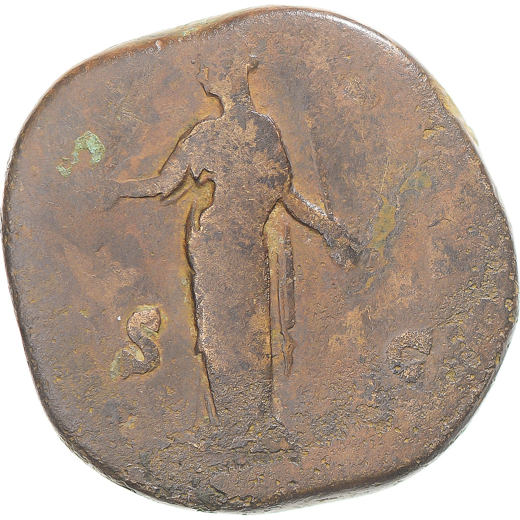 madeni para, 
  
  Diva Faustina I, 
  
  Sestertius