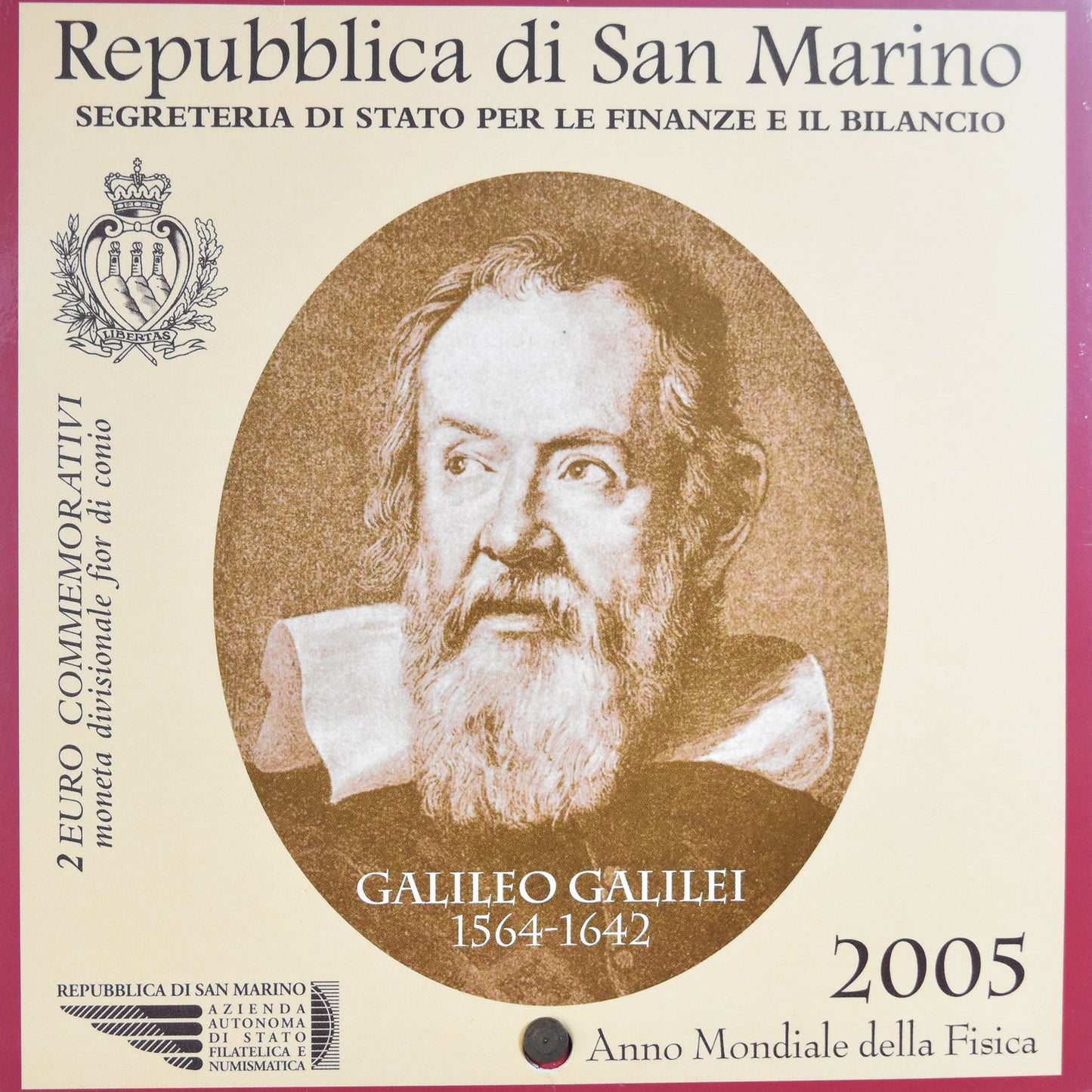 madeni para, 
  
  San Marino, 
  
  Galileo Galilei