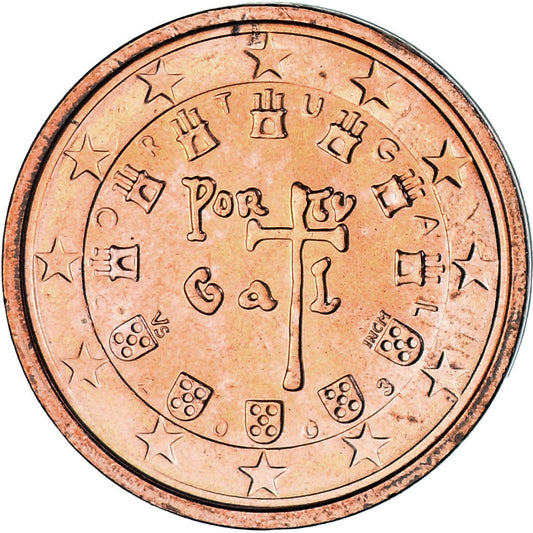 Portekiz, 
  
  2 Euro Cent, 
  
  2003