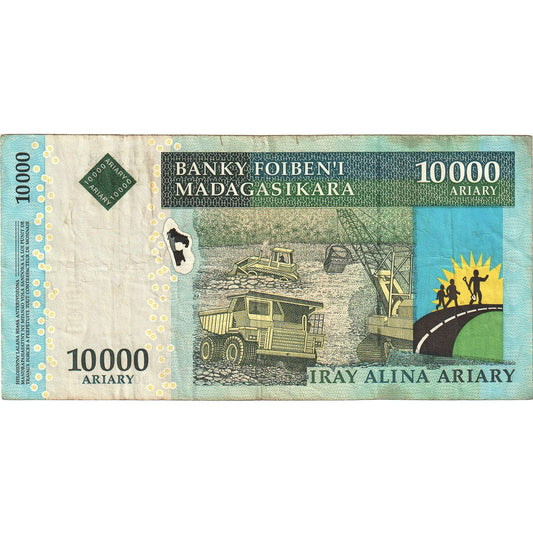 Banknot, 
  
  Madagaskar, 
  
  10