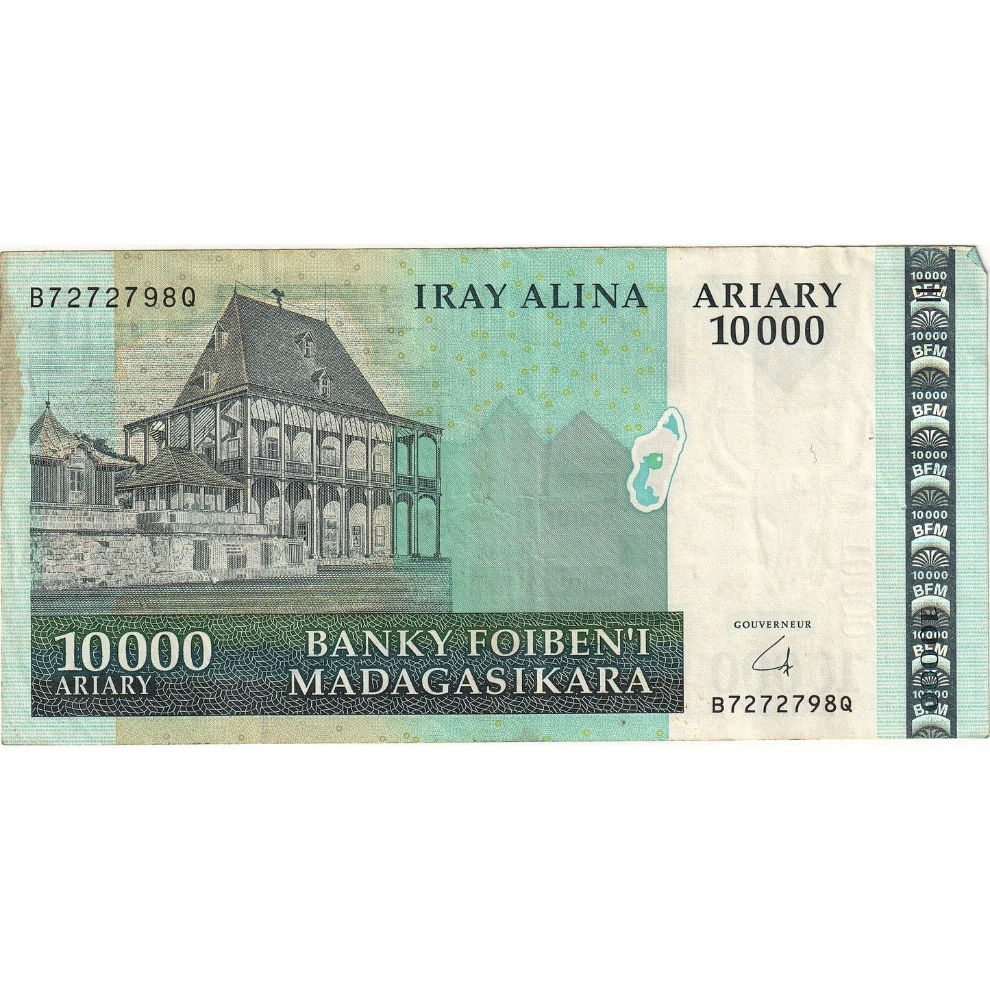 Banknot, 
  
  Madagaskar, 
  
  10