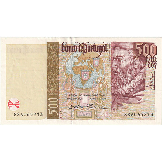 Portekiz, 
  
  500 Escudo, 
  
  2000-11-07