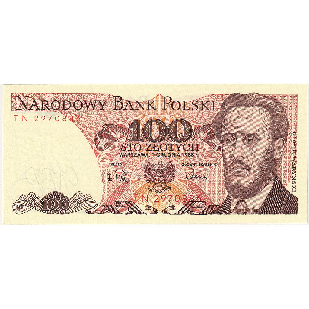 Banknot, 
  
  Polonya, 
  
  100 Zlotisi