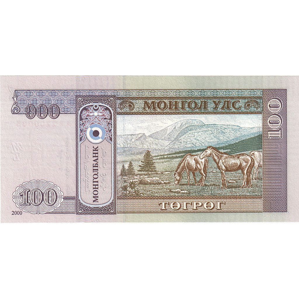 Banknot, 
  
  Moğolistan, 
  
  100 Tugrik