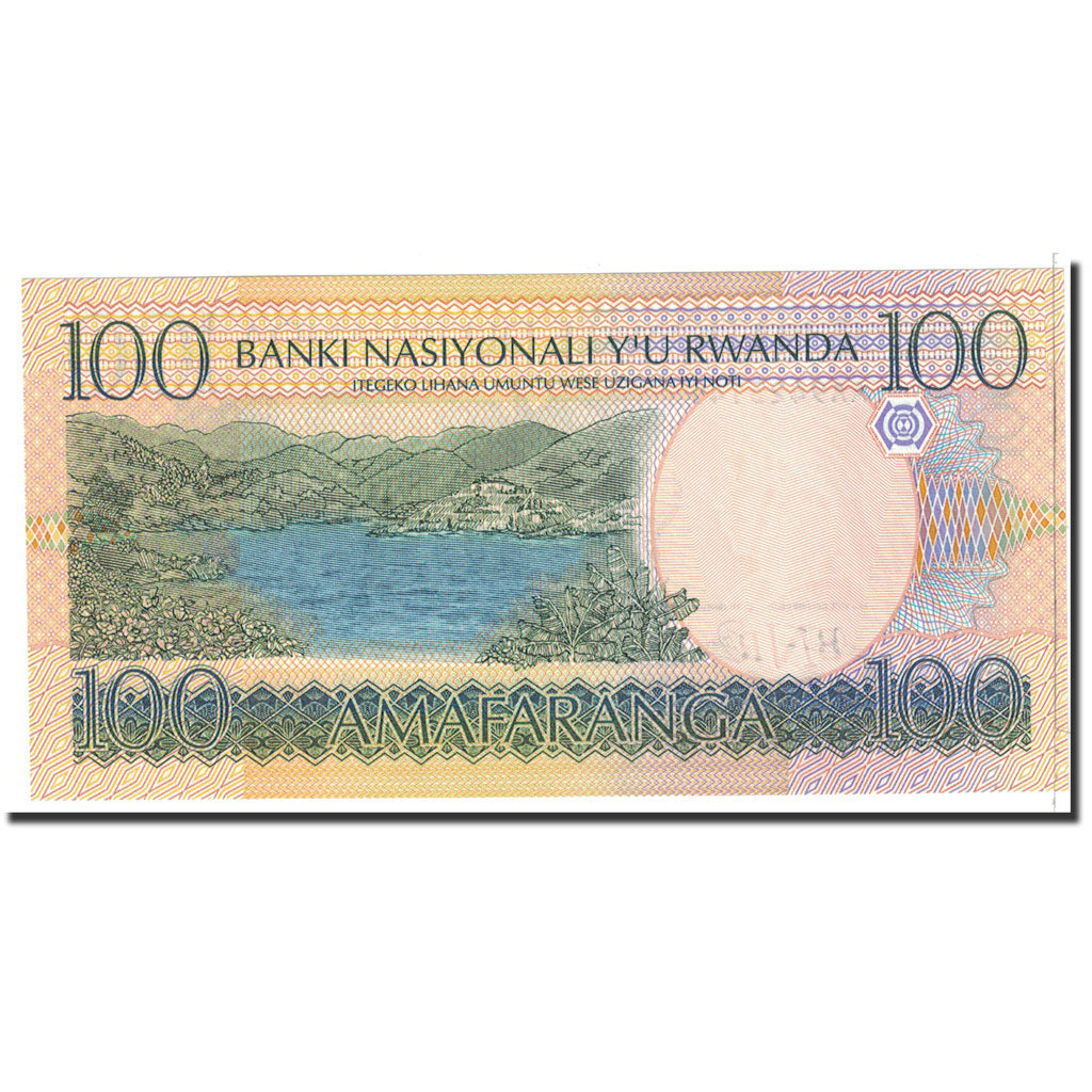 Banknot, 
  
  Ruanda, 
  
  100 Frank