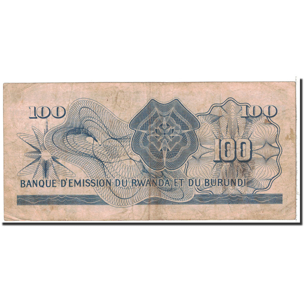 Banknot, 
  
  Ruanda-Burundi, 
  
  100 Frank