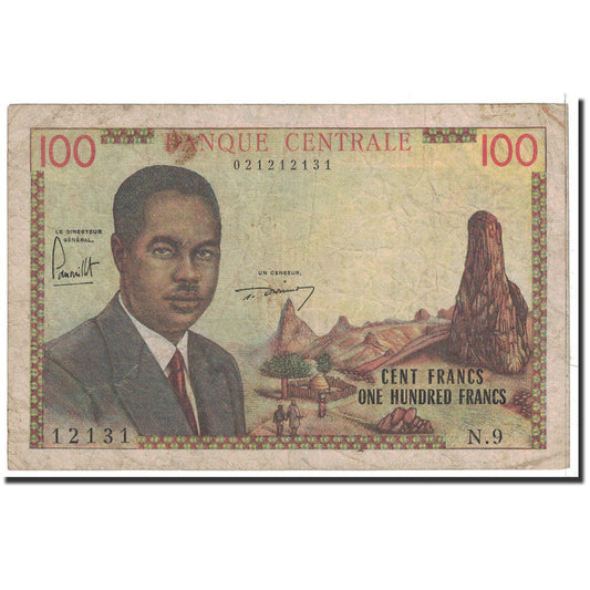 Banknot, 
  
  Kamerun, 
  
  100 Frank