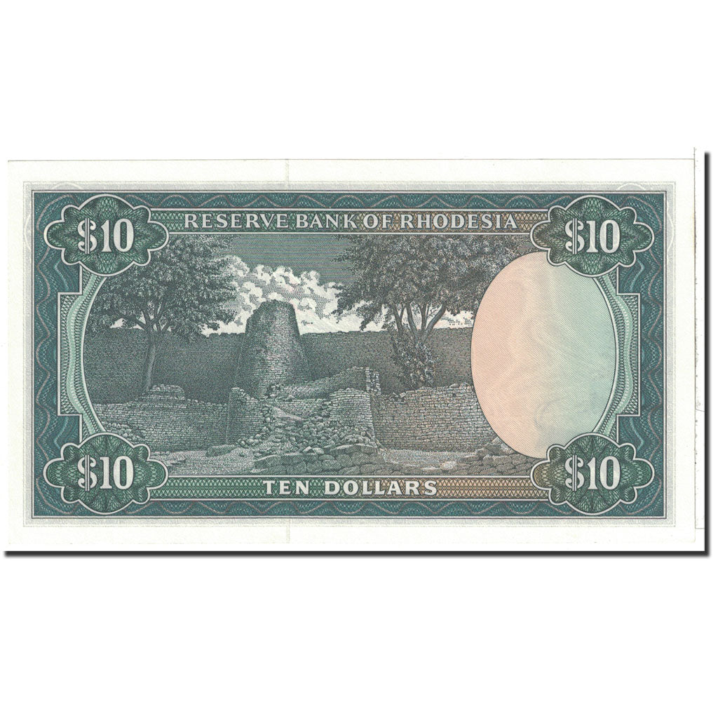 Banknot, 
  
  Rhodesia, 
  
  10 Dolar