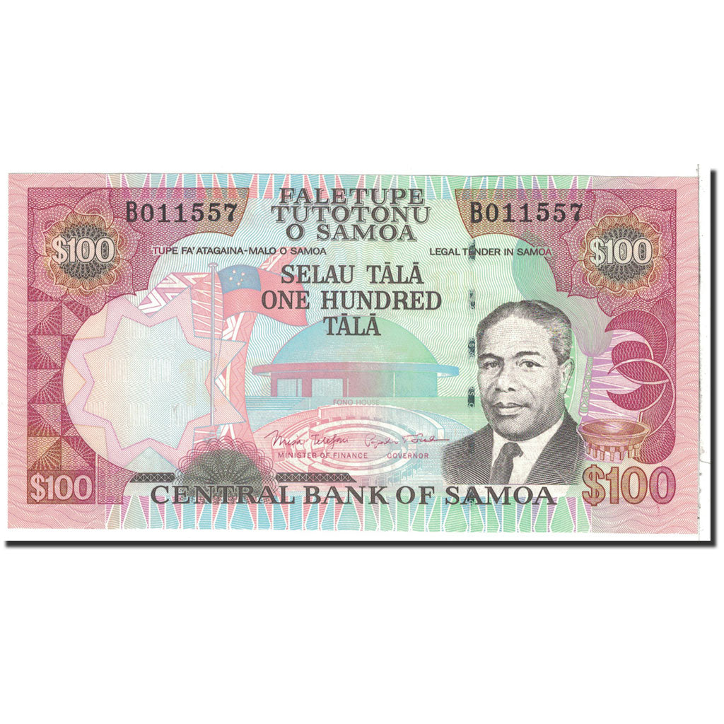 Banknot, 
  
  Batı Samoa, 
  
  100 Tala