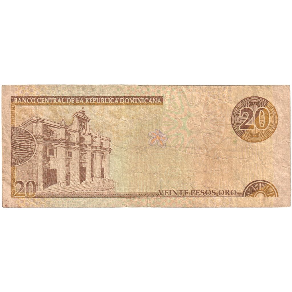 Dominik Cumhuriyeti, 
  
  20 Peso Oro, 
  
  2000