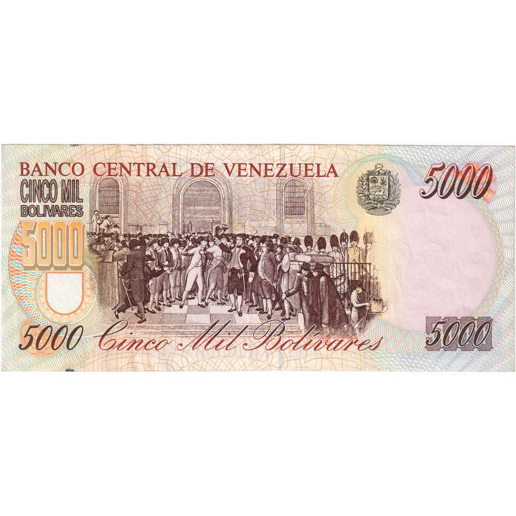 Venezuela, 
  
  5000 Bolivar, 
  
  1998