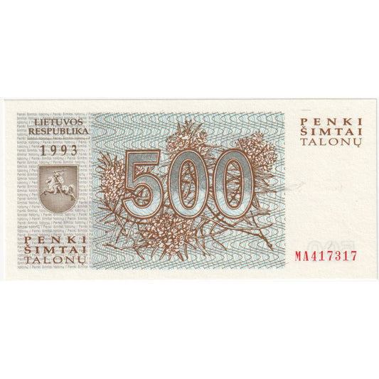 Litvanya, 
  
  500 Talonu, 
  
  ÇİL(65-70)