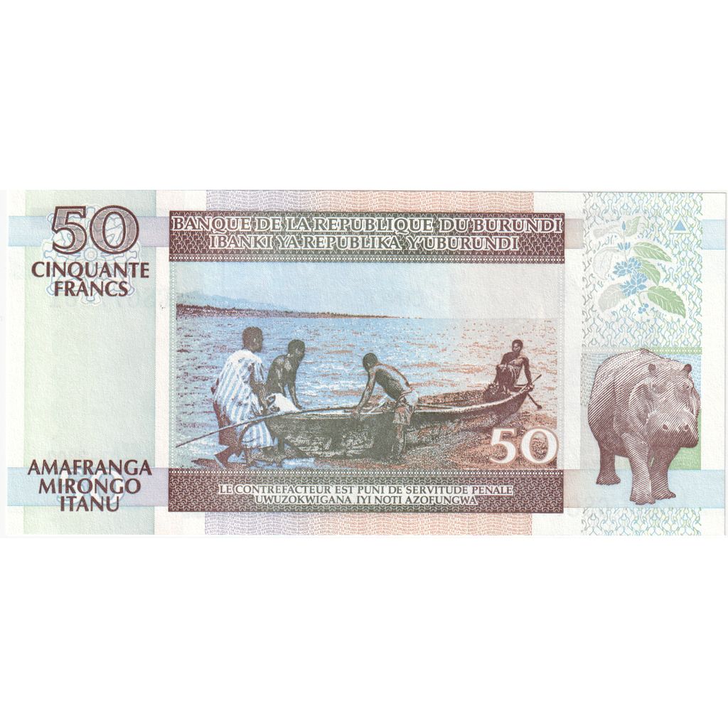 Burundi, 
  
  50 Frank, 
  
  2003-07-01