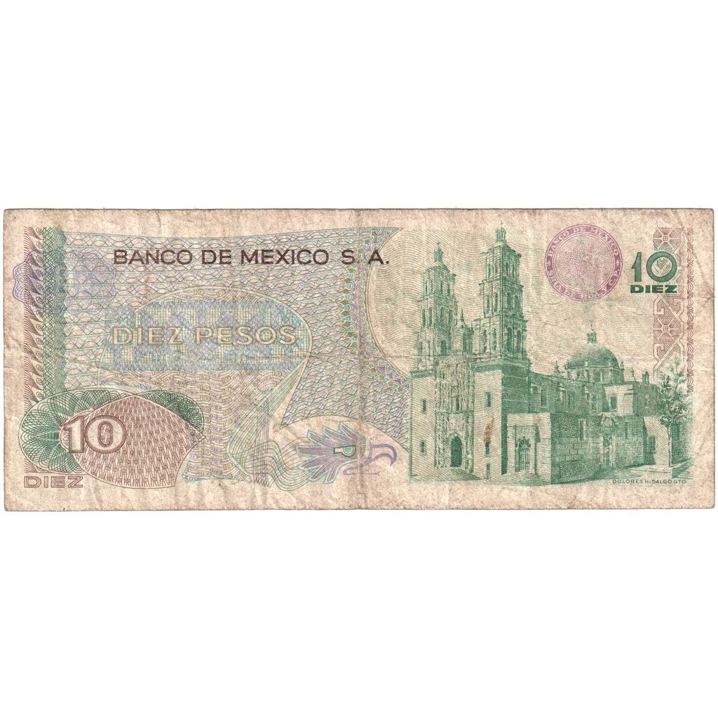 Meksika, 
  
  10 Peso, 
  
  1975-03-15