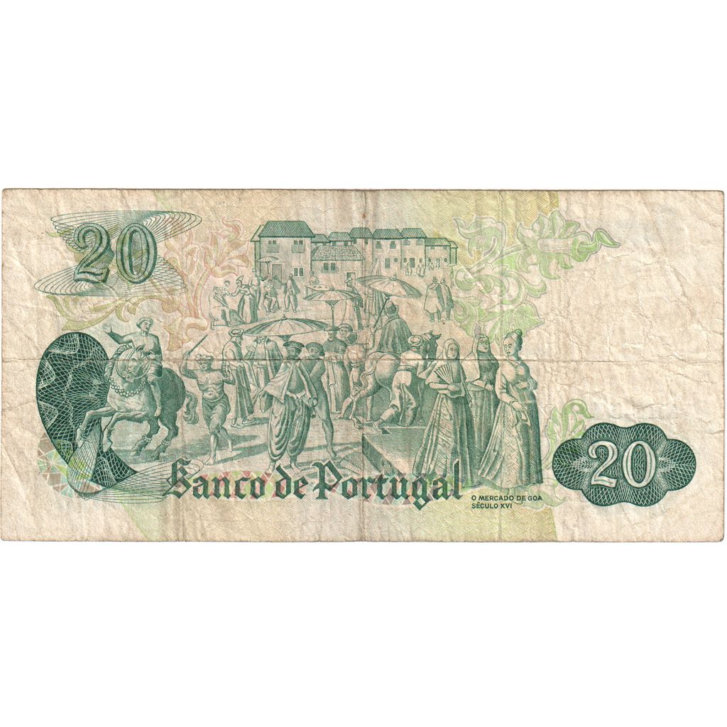 Portekiz, 
  
  20 Escudo, 
  
  1971-07-27