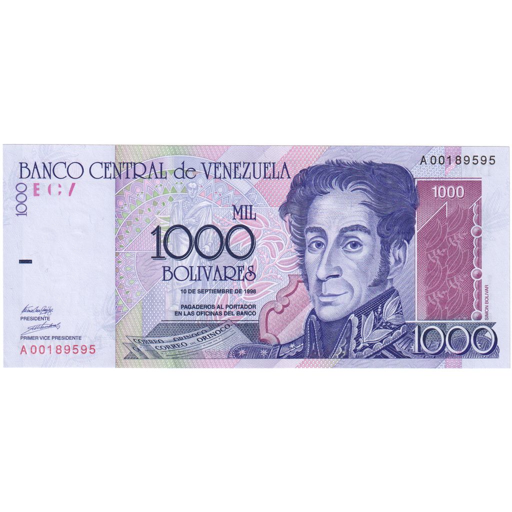 Venezuela, 
  
  1000 Bolivar, 
  
  1998-09-10