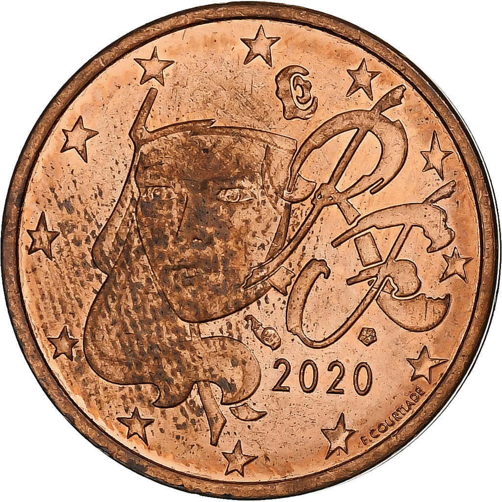 Fransa, 
  
  2 Euro Cent, 
  
  2020