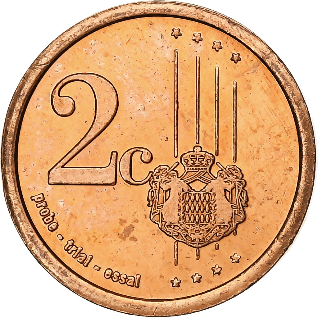 Monako, 
  
  2 Euro Cent, 
  
  resmi olmayan özel para