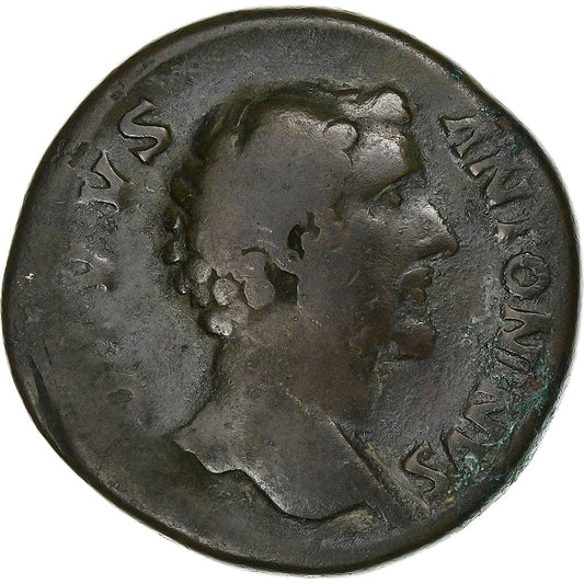 Divus Antoninus Pius, 
  
  Sestertius, 
  
  161