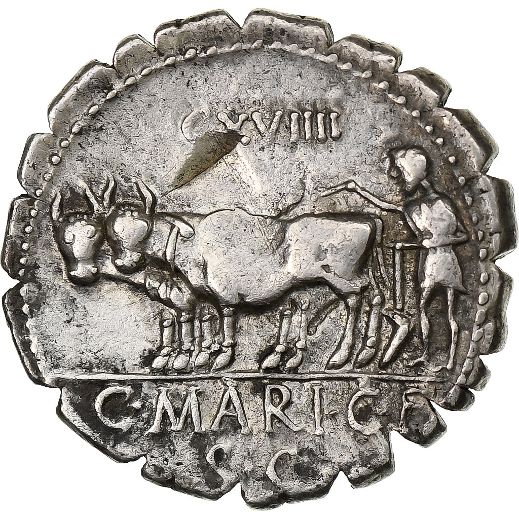 Maria, 
  
  Denarius Serratus, 
  
  MÖ 81