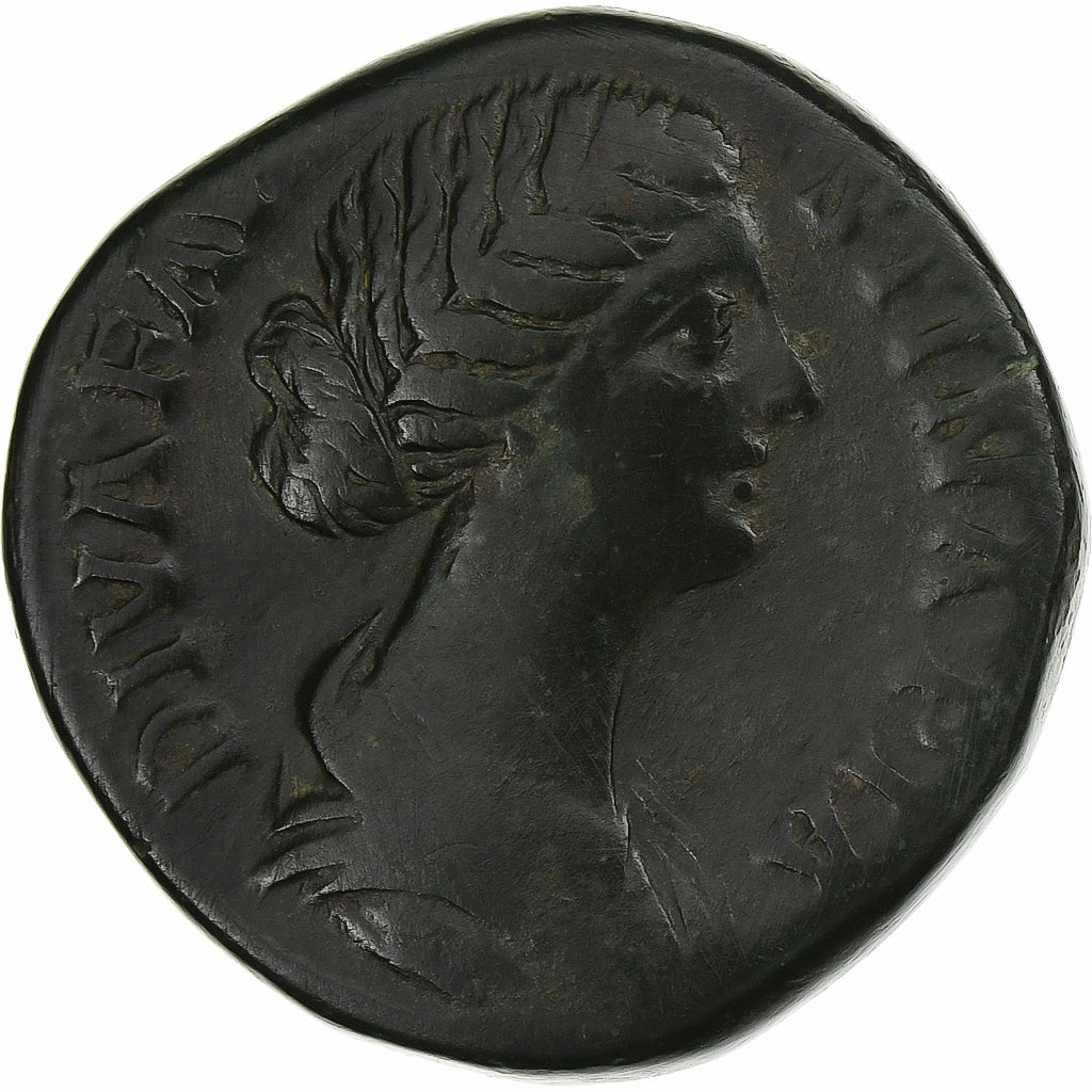 Diva Faustina II, 
  
  Sestertius, 
  
  176-180