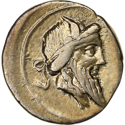 Titia, 
  
  Denarius, 
  
  MÖ 90